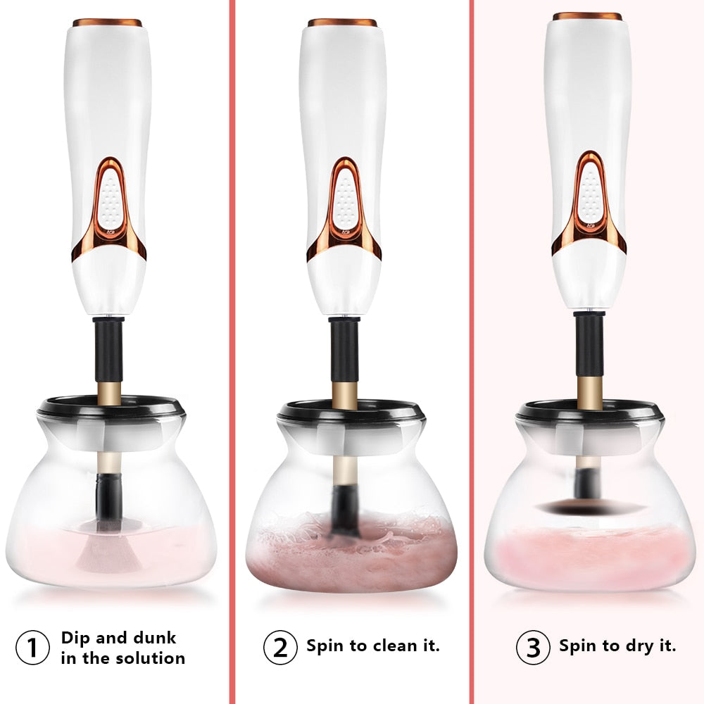 Limpiador y Secador Automático de Brochas de Maquillaje
