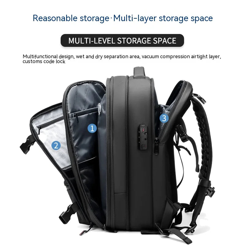 Mochila de Viaje de Negocios Multifuncional para Hombre