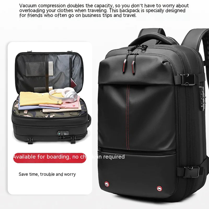 Mochila de Viaje de Negocios Multifuncional para Hombre