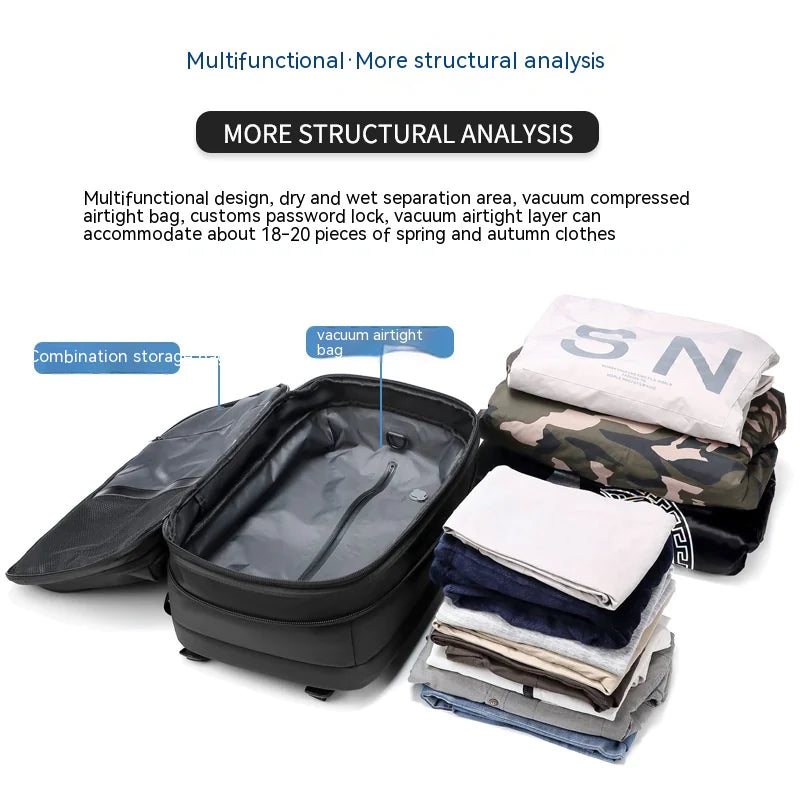 Mochila de Viaje de Negocios Multifuncional para Hombre