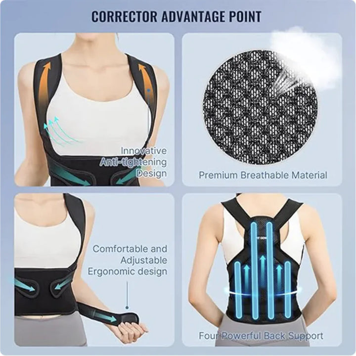 Cinturón de Soporte Corrector de Postura