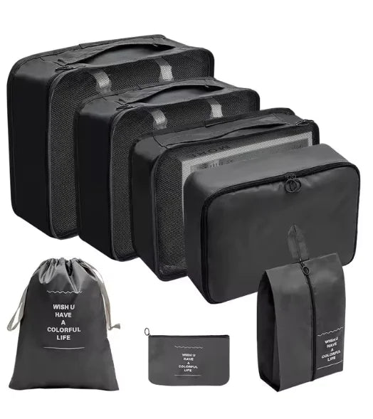 Set Organizador de Ropa de Viaje de 8 Piezas