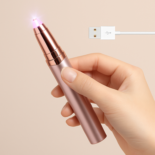 Mini Afeitadora USB para Cejas: Belleza Sin Dolor, Donde Quieras