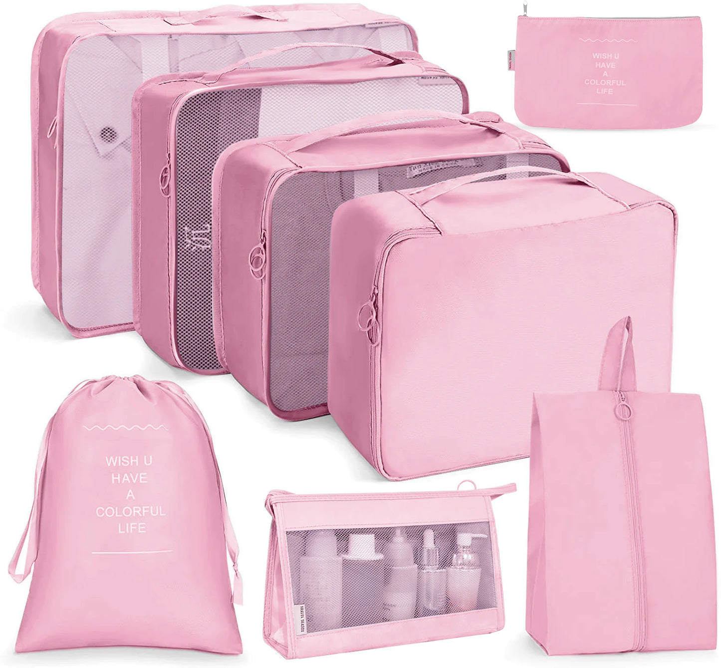 Set Organizador de Ropa de Viaje de 8 Piezas