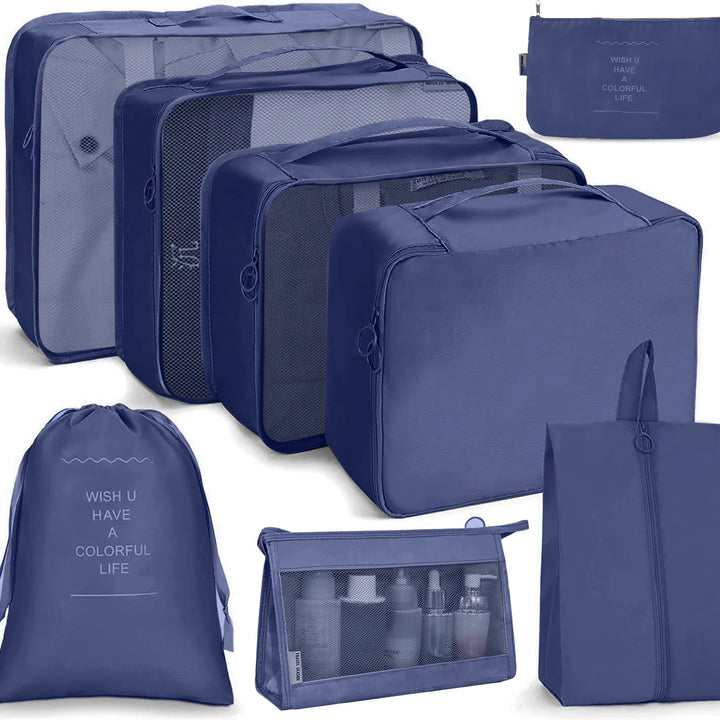 Set Organizador de Ropa de Viaje de 8 Piezas