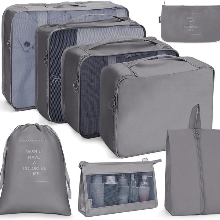 Set Organizador de Ropa de Viaje de 8 Piezas